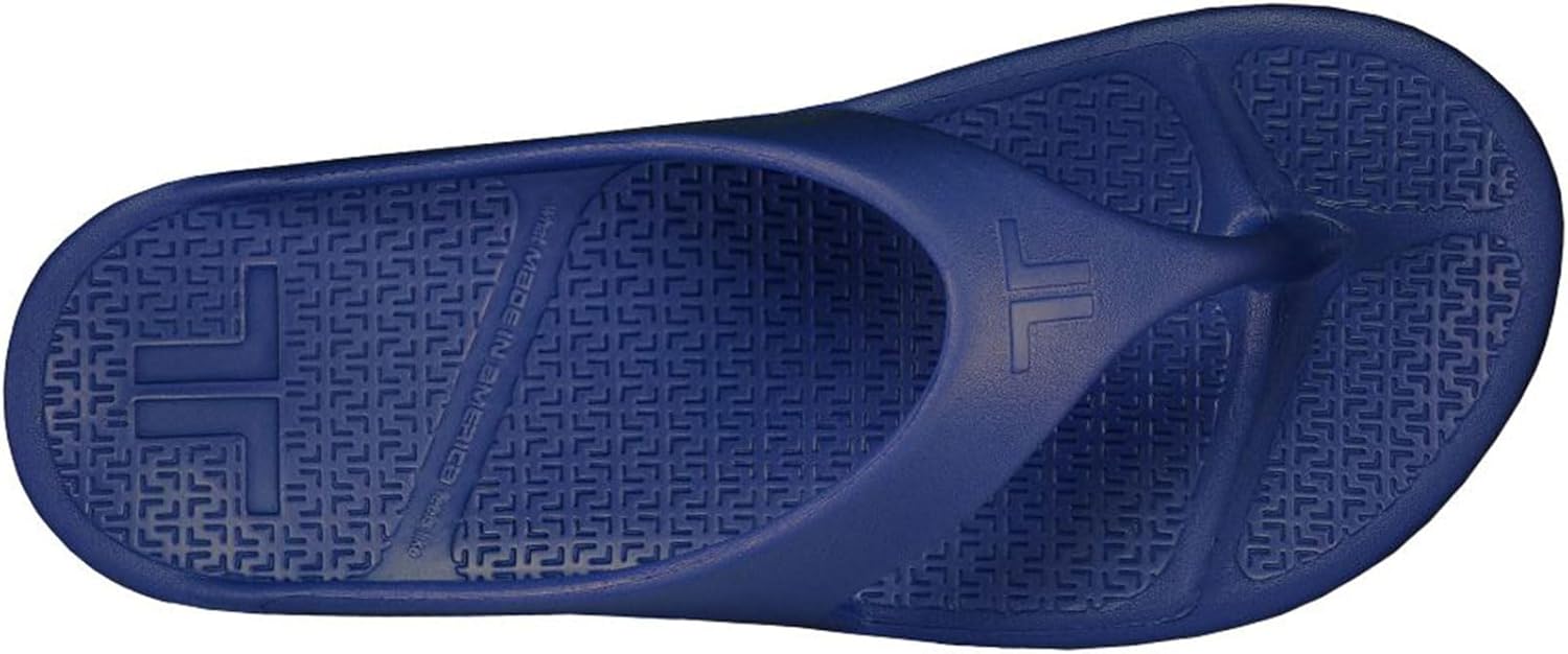Вьетнамки TELIC унисекс с поддержкой свода стопы, сделанные в США, мягкие, поддерживающие, легкие, водонепроницаемые, для пляжа и бассейна, Deep Ocean — фото 3