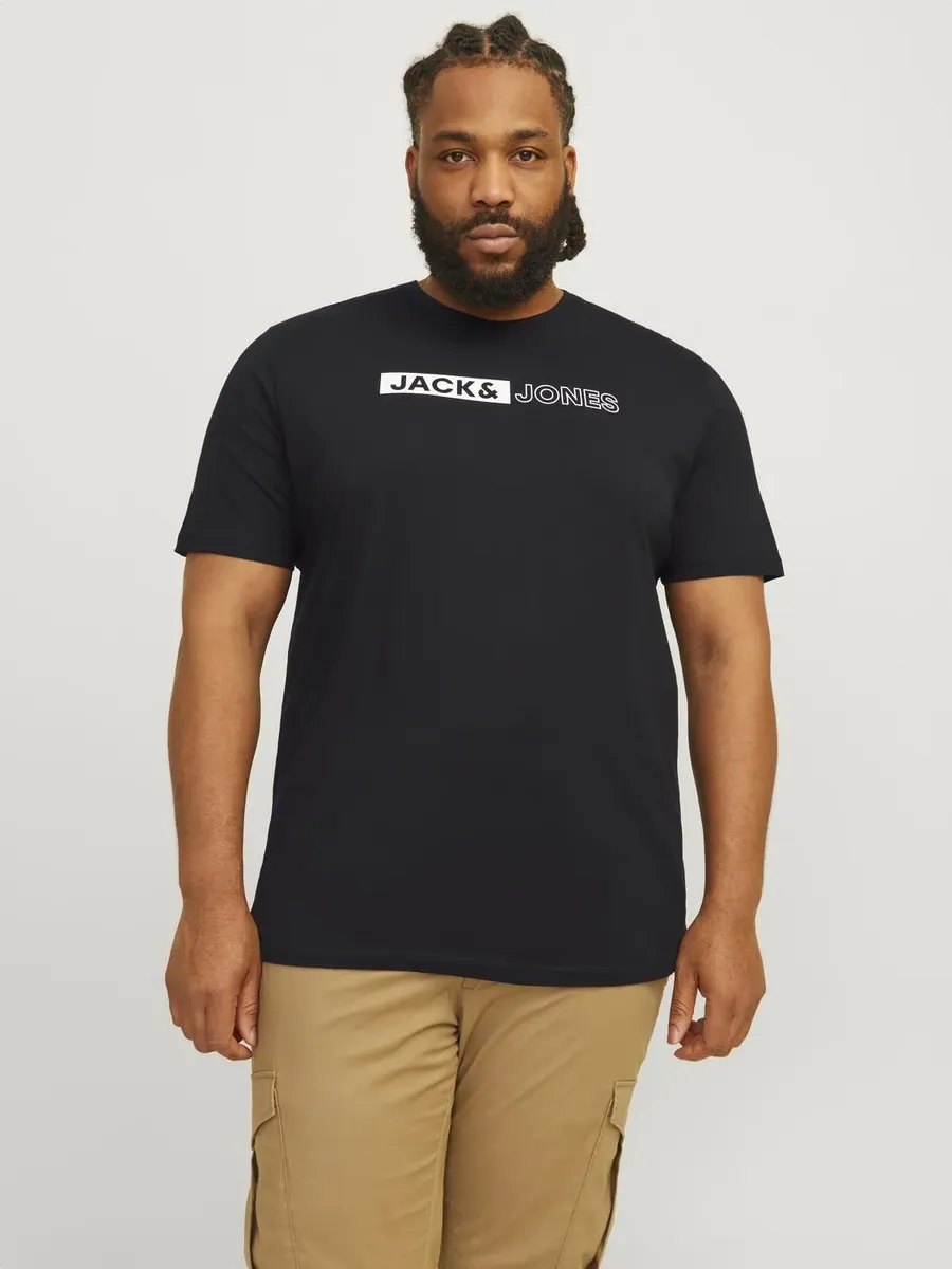 

Футболка Jack & Jones PlusSize "JJECORP LOGO TEE PLAY SS O-N NOOS PLS", черный