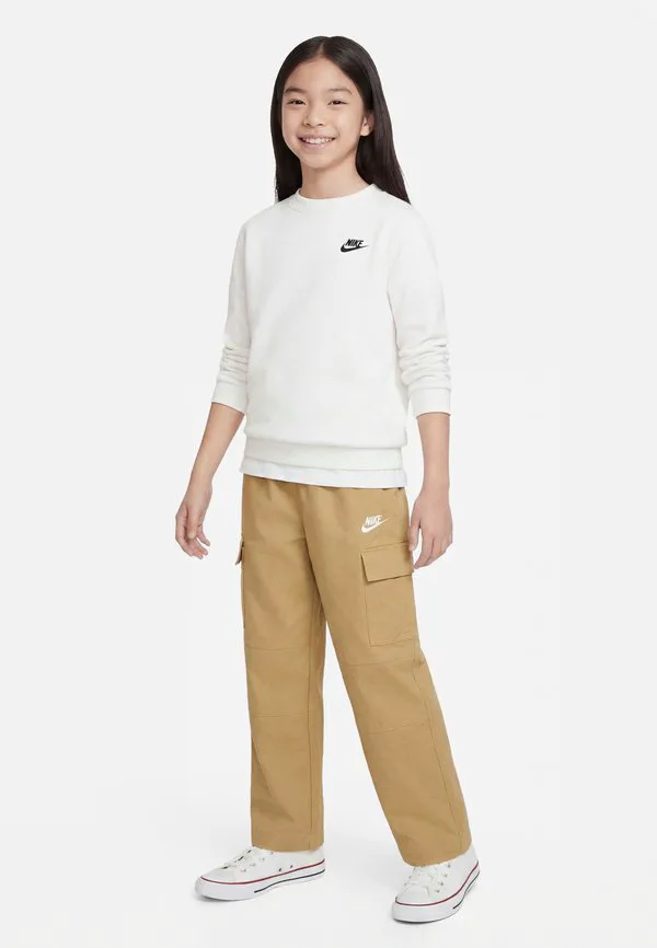 Клубные брюки-карго унисекс Nike Sportswear, Beige/White
