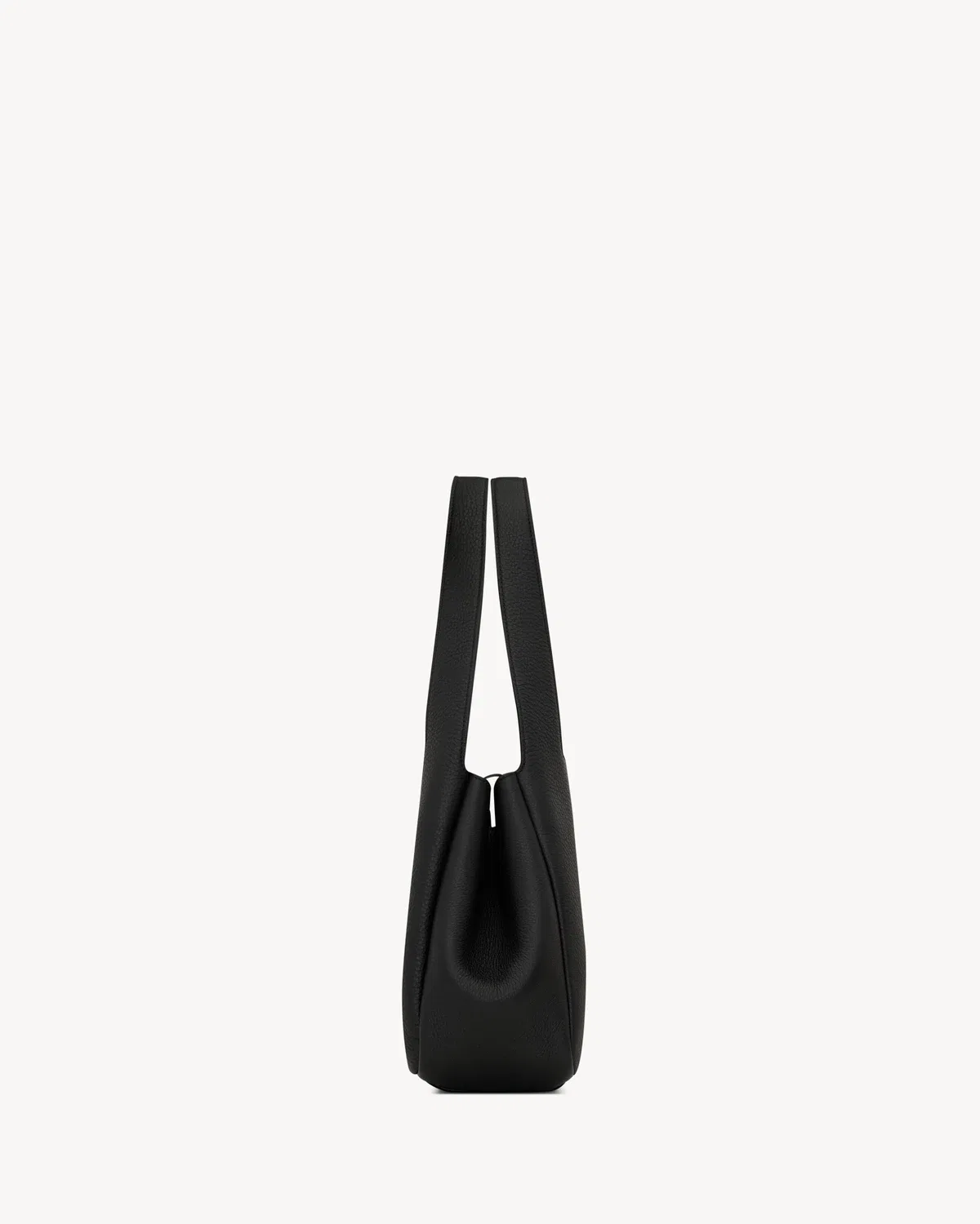 LE 5 À 7 SMALL BEA из зернистой кожи SAINT LAURENT, черный — фото 4