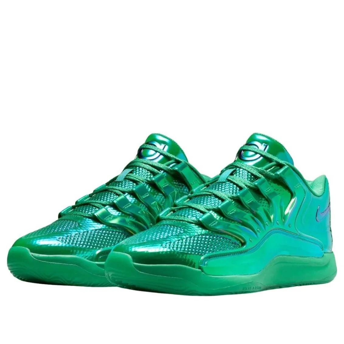 Кроссовки Nike KD 18 LX 'All-Star Warning Label', зеленый — фото 2
