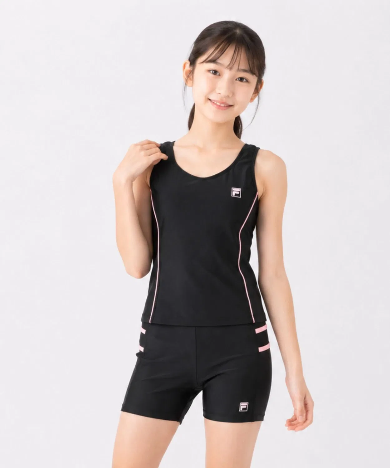 Танкини FILA из полиэстера с UV-защитой, беби-розовый
