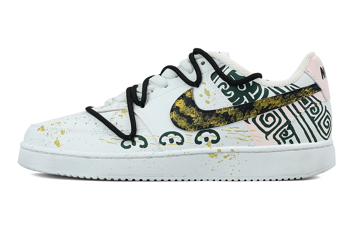

Nike Кроссовки Court Vision 1 Golden Years Box с антискользящим покрытием, износостойкие, низкие, мужские, для скейтбординга, цвет: земляной желтый