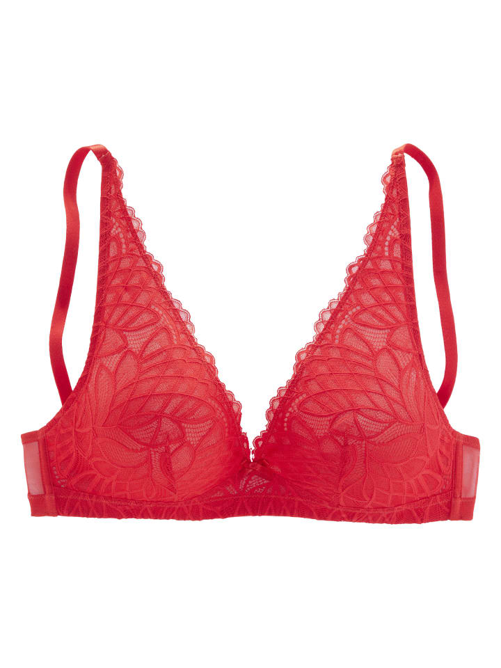 

Бюстгальтер-бралетт красного цвета LASCANA