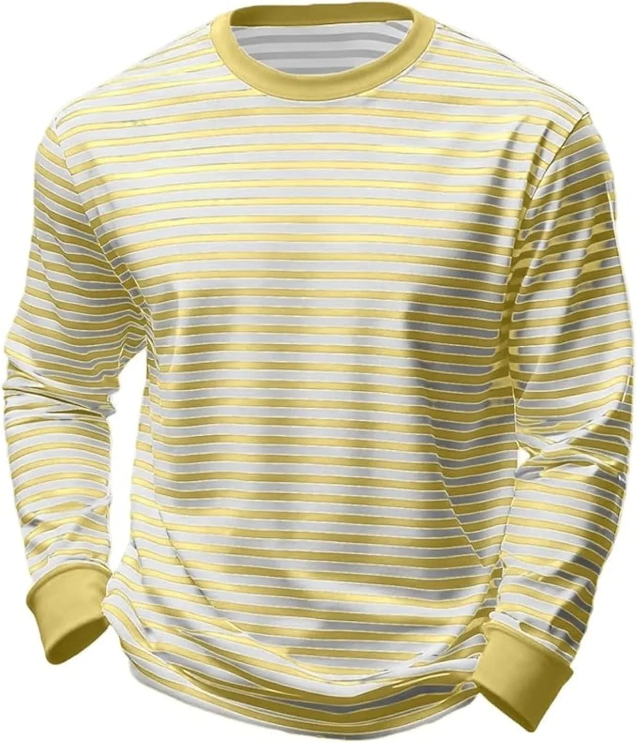 Футболка с длинным рукавом, поло, Generic, Light Yellow