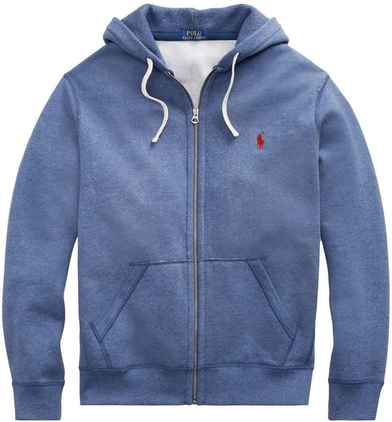 

Толстовка Polo Ralph Lauren мужская, на молнии, из двойного трикотажа, Ralph Lauren Blue Heather With Red Pony