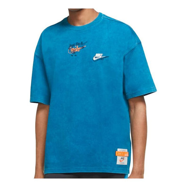 

Футболка sportswear logo round neck short sleeve blue Nike, синий