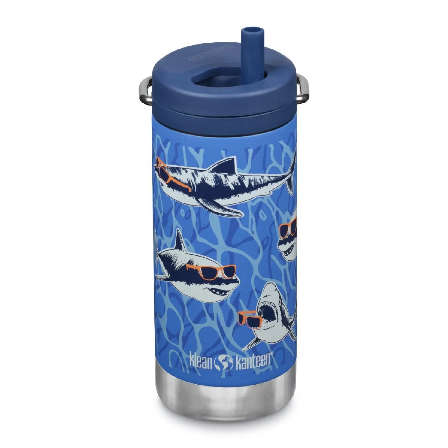 

Детская термобутылка с винтовой крышкой Klean Kanteen, Sharks In Shades