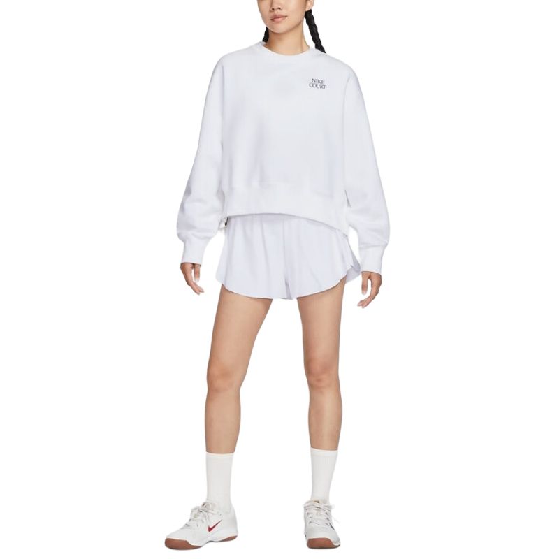 Nike Толстовка Court Heritage женская белая — фото 4