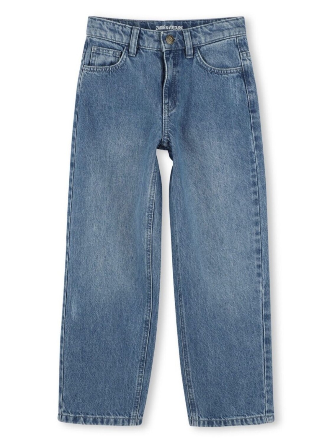 

Zadig & Voltaire Kids джинсы с нашивкой-логотипом, синий