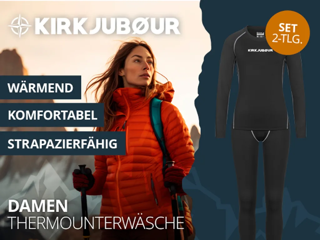 

Комплект женского термобелья KIRKJUBØUR, фиолетовый