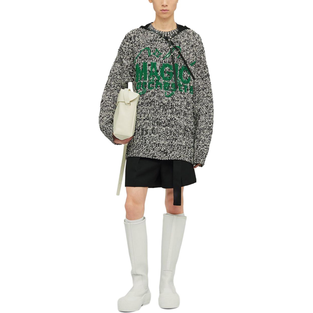 Джерси из жаккардовой шерстяной смеси JIL SANDER, черный — фото 4
