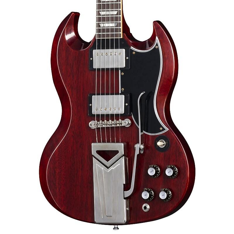 

Электрогитара Gibson Custom Shop 60th Anniversary 1961 Les Paul SG Standard W/ Sideways Vibrola - Cherry Red