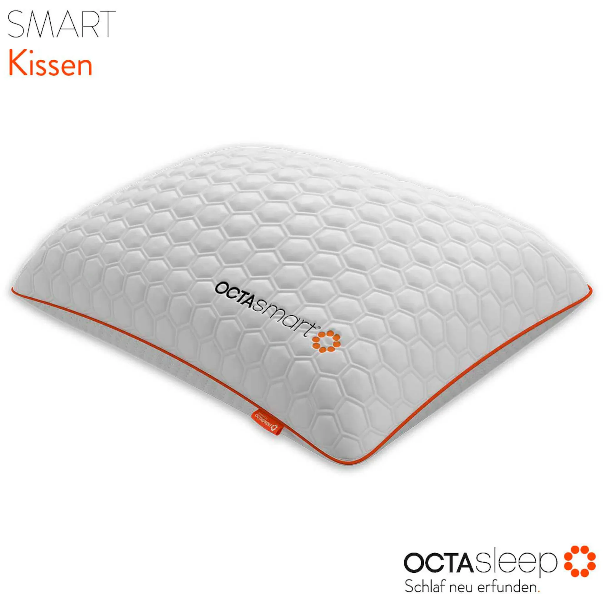 

Подушка для поддержки шеи OCTAsleep «Octasleep Smart Pillow», наполнитель: 100 % полиэстер, чехол: 99 % полиэстер, 1 % эластан, (1 шт.), дышащая подушка, белый
