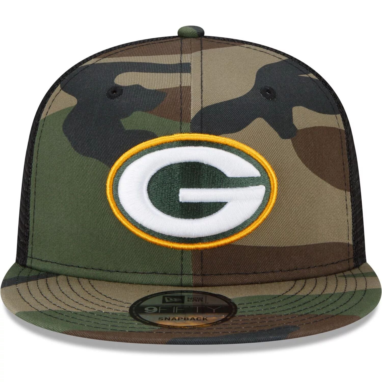 

Мужская камуфляжная кепка New Era Green Bay Packers Woodland Trucker 2.0 9FIFTY Snapback
