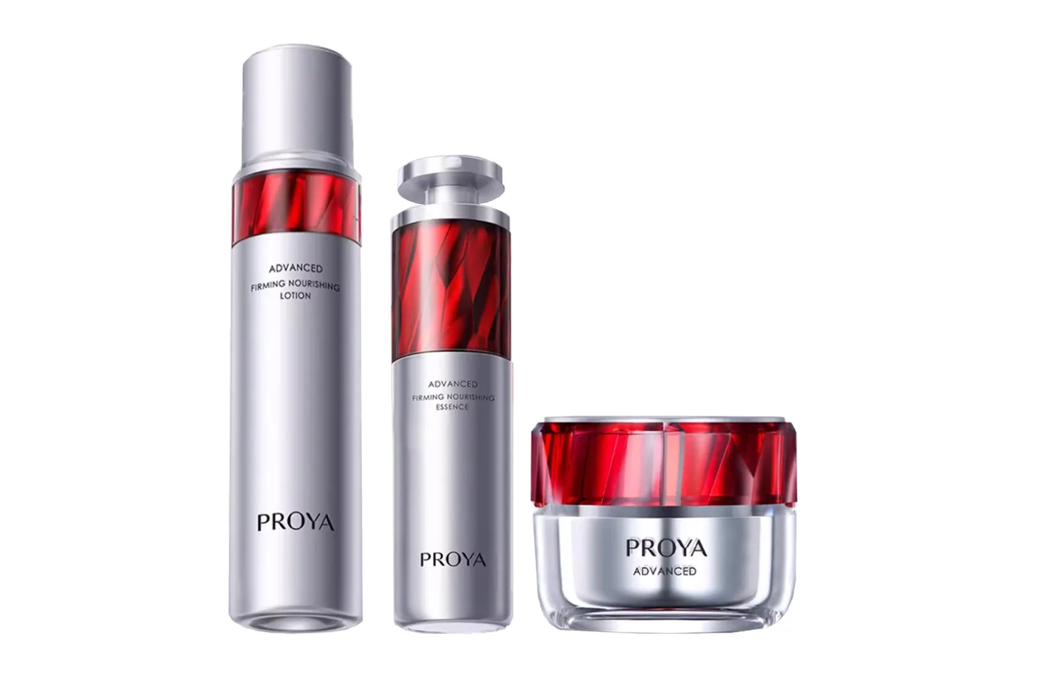 PROYA Набор для ухода за кожей Rubies Water Essence Cream 2.0, Ruby Water 120ml+Serums 30ml+Light Moisturizing Cream 50g
