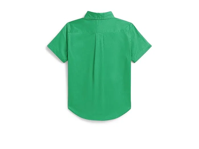 Футболка с коротким рукавом Cotton Twill Polo Ralph Lauren Kids, Summer Emerald — фото 2