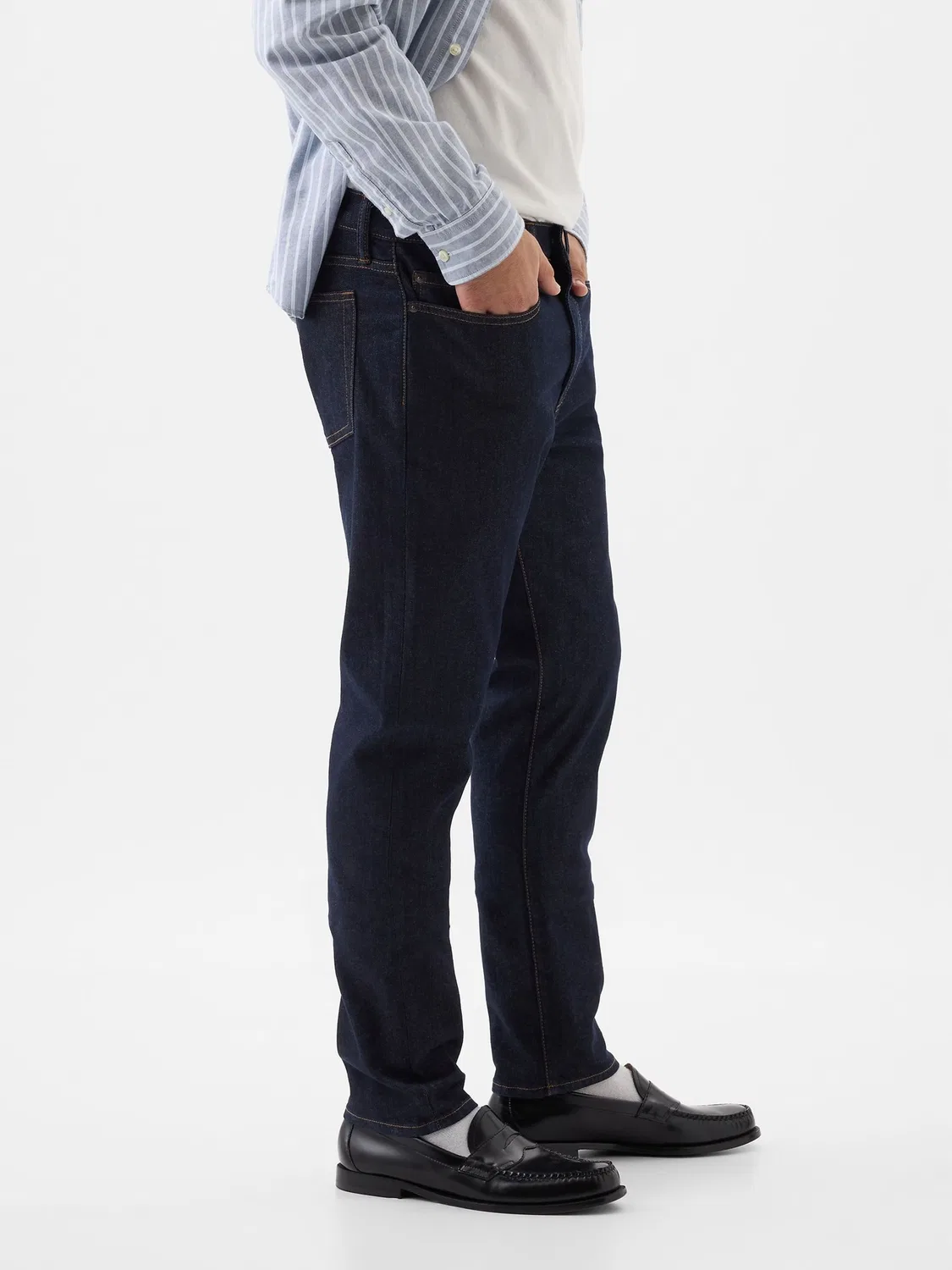 Джинсы Slim Fit, Comfort Stretch Gap, синие — фото 3