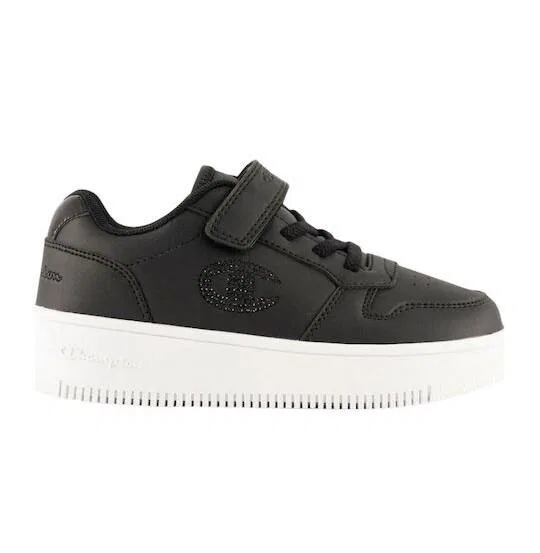 Детские кроссовки с блестками Champion RD18 Platform Glitter G PS Low Cut, Schwarz