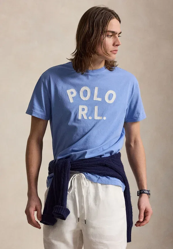 Футболка из хлопка Polo Ralph Lauren, синий