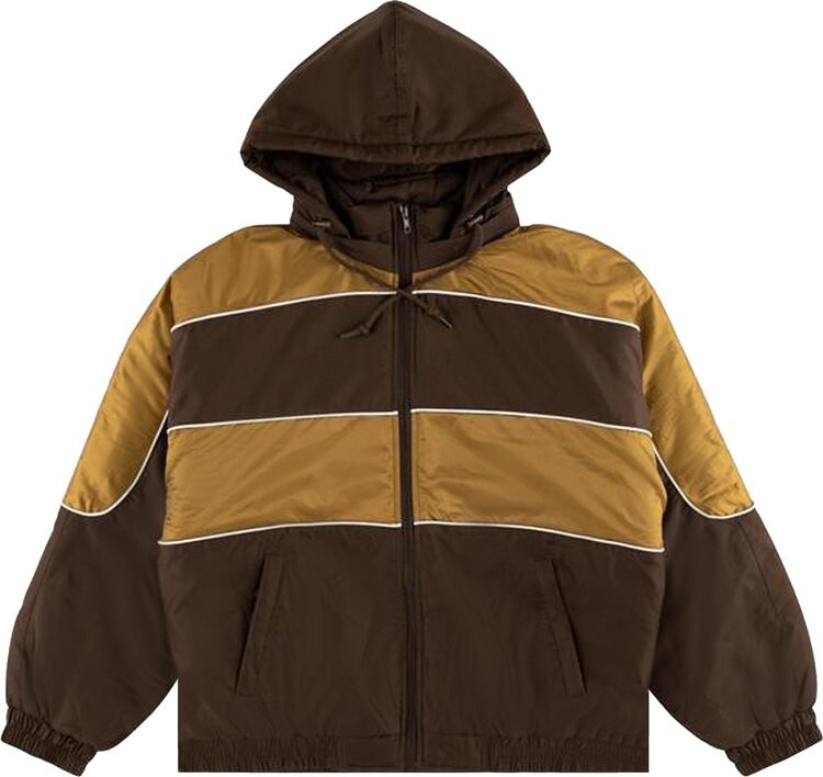 

Куртка Supreme Sports Piping Puffy Jacket 'Brown', коричневый