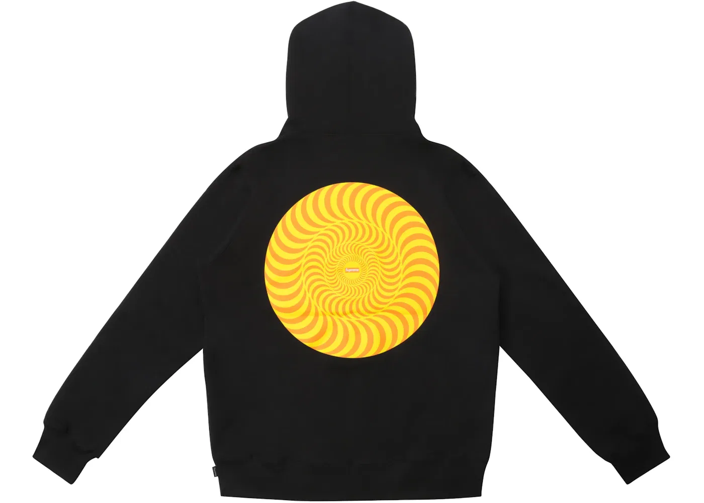 Мужская худи с принтом Supreme Spitfire Sweatshirt Supreme, Black — фото 2