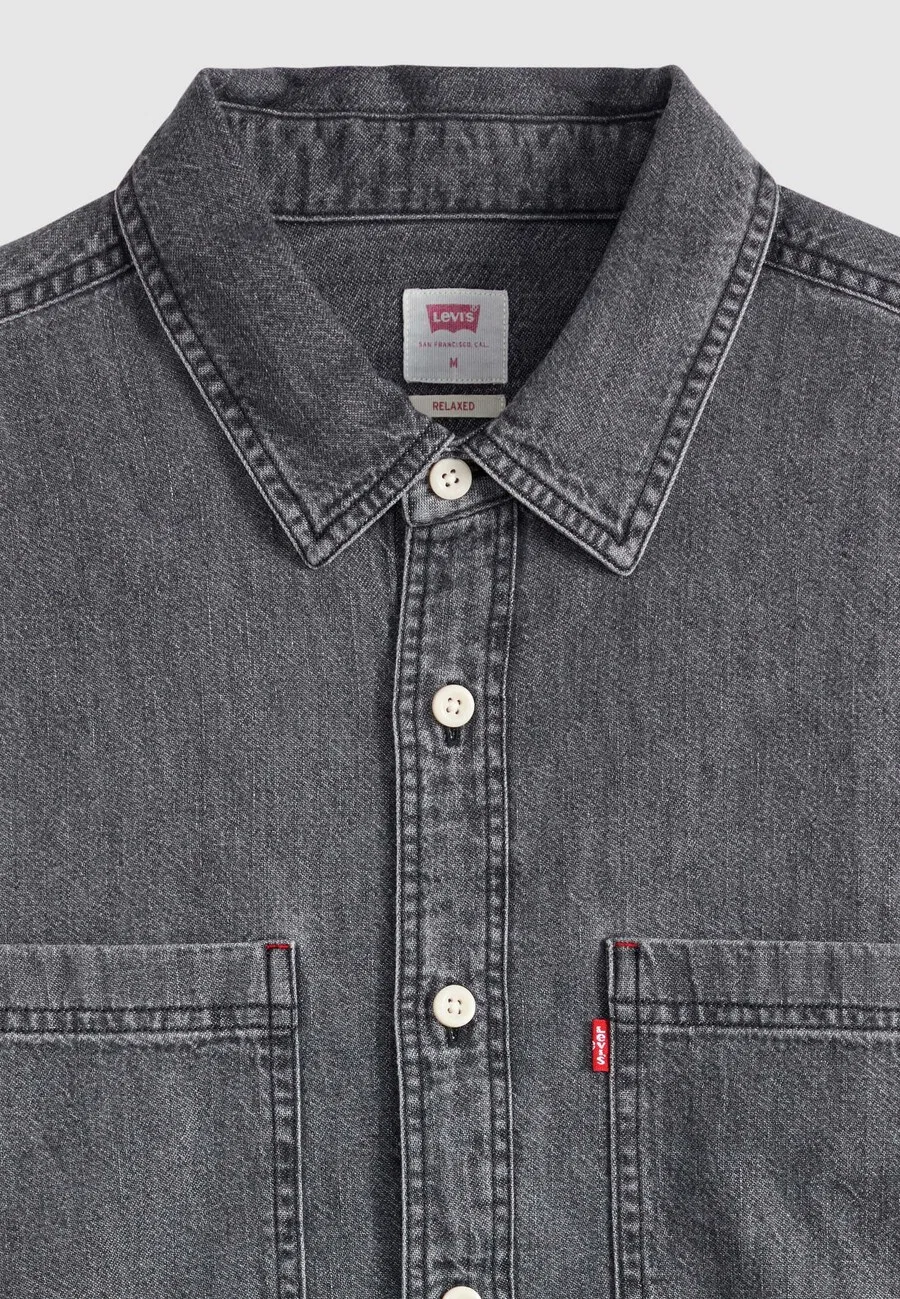 Рубашка LEVI'S Comfort fit Button Up Shirt 'MARIPOSA' из черного денима — фото 2