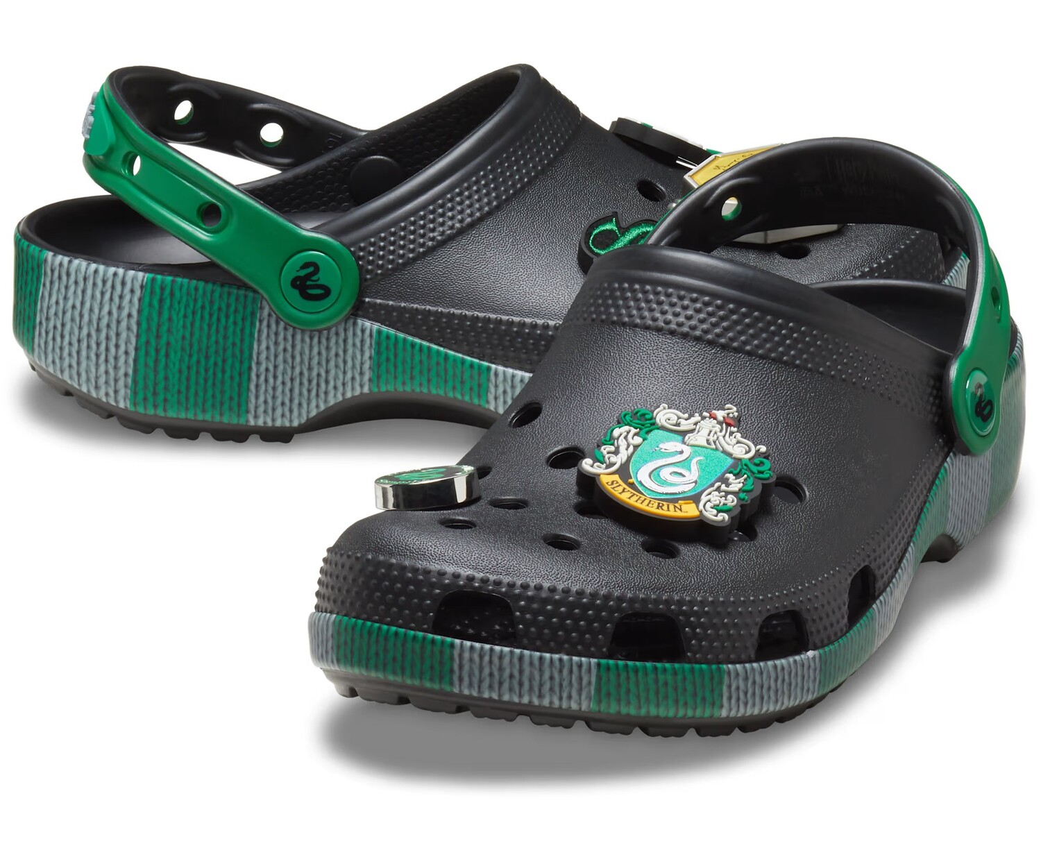 Сабо Crocs Harry Potter, Slytherin, черный/зеленый — фото 4