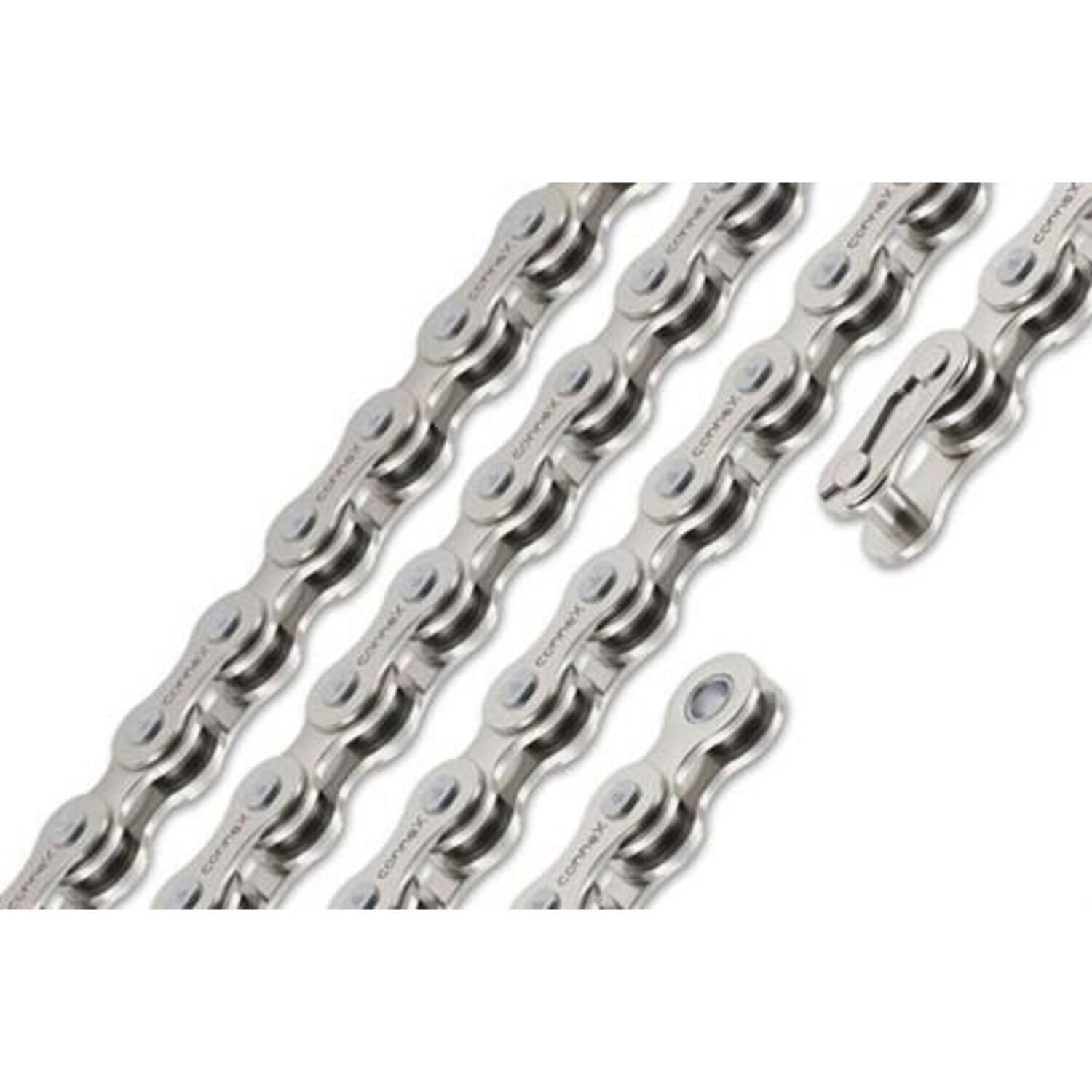 

Цепь Connex 7R8 Singlespeed/BMX — 3/32 дюйма EXUSTAR, черный / серебристый / серебристый