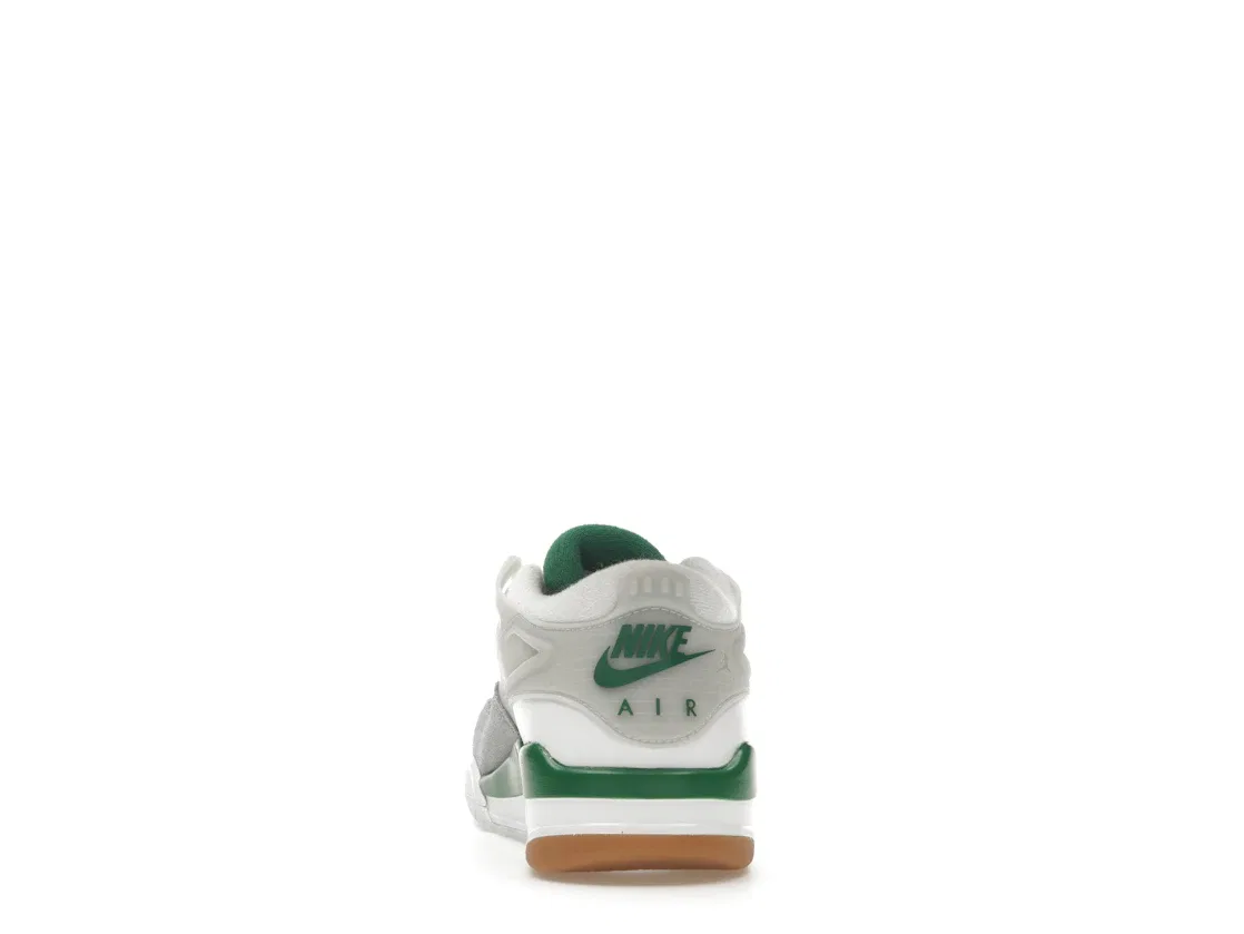 Детские кроссовки Lifestyle Jordan 4 RM Jordan, White/Pine Green/Neutral Grey/Wolf Grey/Varsity Red/Gum Dark Brown — фото 4