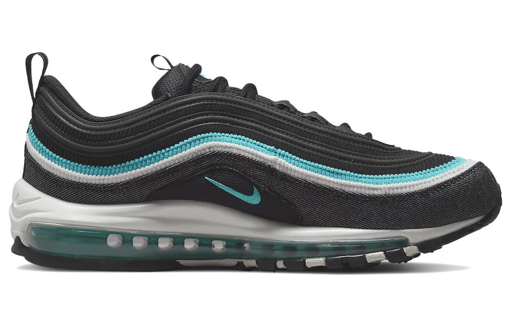 Кроссовки Nike Air Max 97, черный/бирюзовый — фото 2