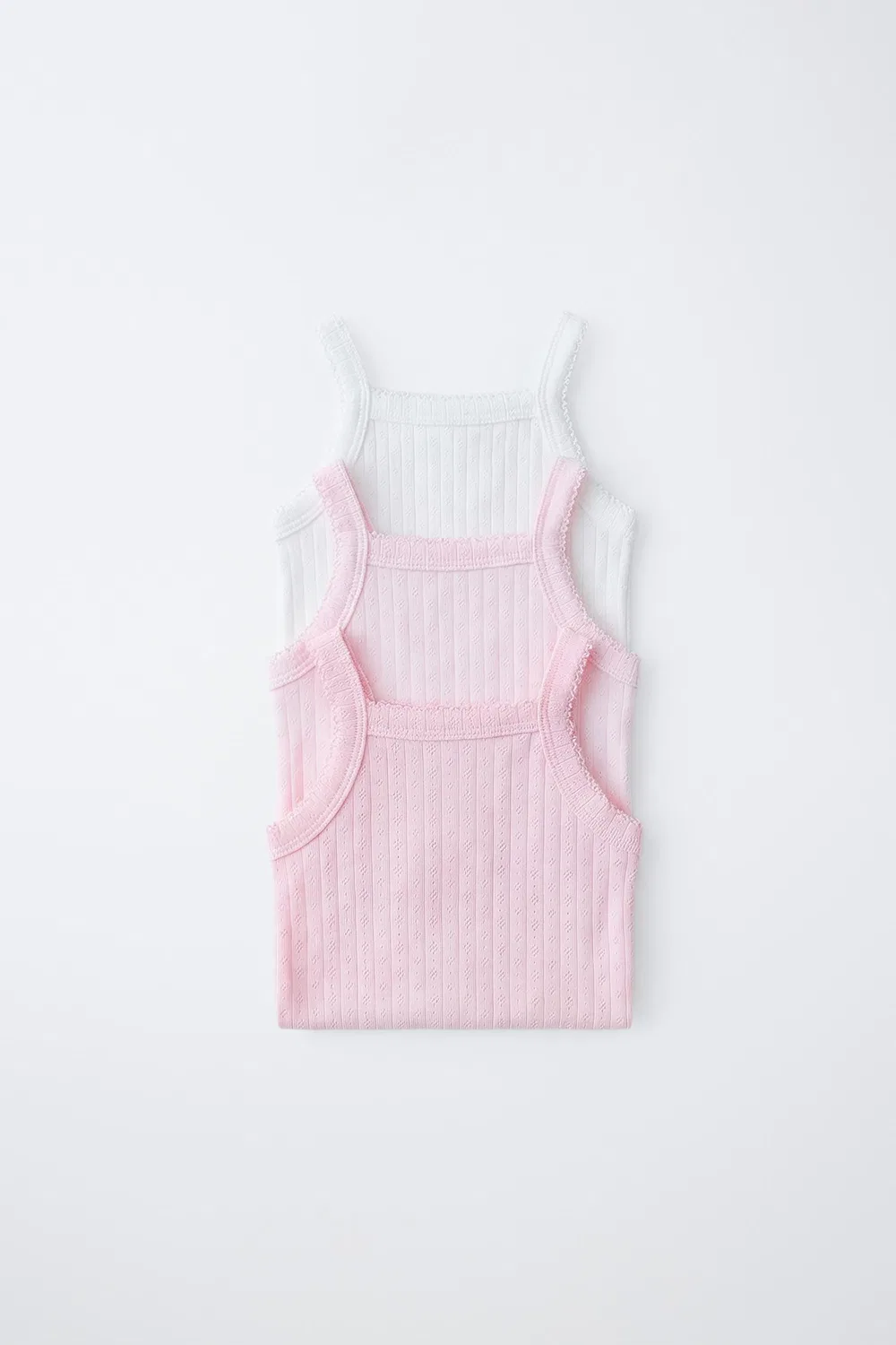 Комплект из 3 боди с ажурными бретелями ZARA, Pink