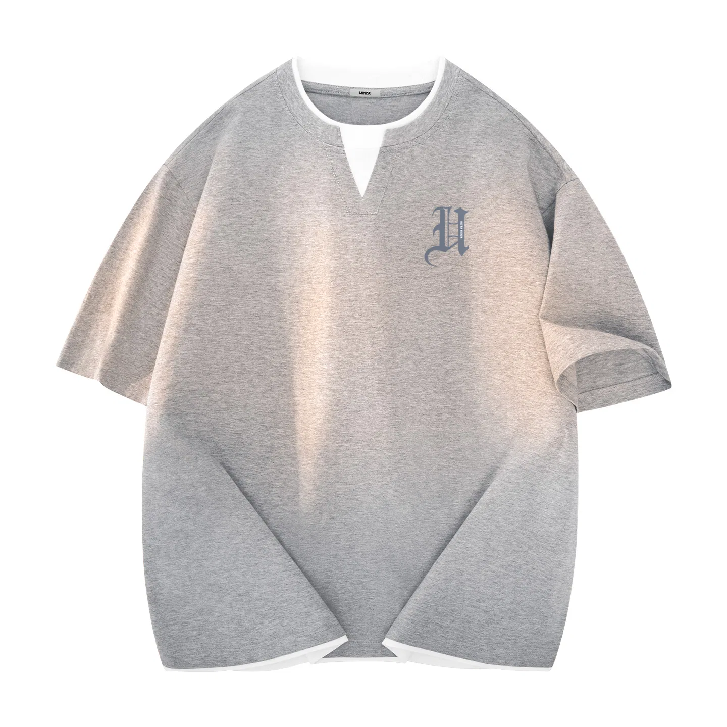 Футболка детская хлопковая MINISO, Heather Gray