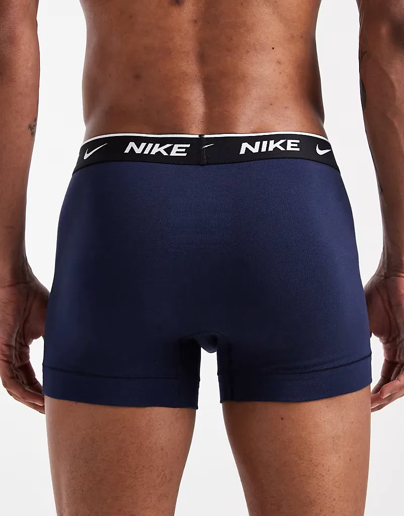 Боксеры-брифы хлопковые стретч 2 шт Nike Essential, синий — фото 3
