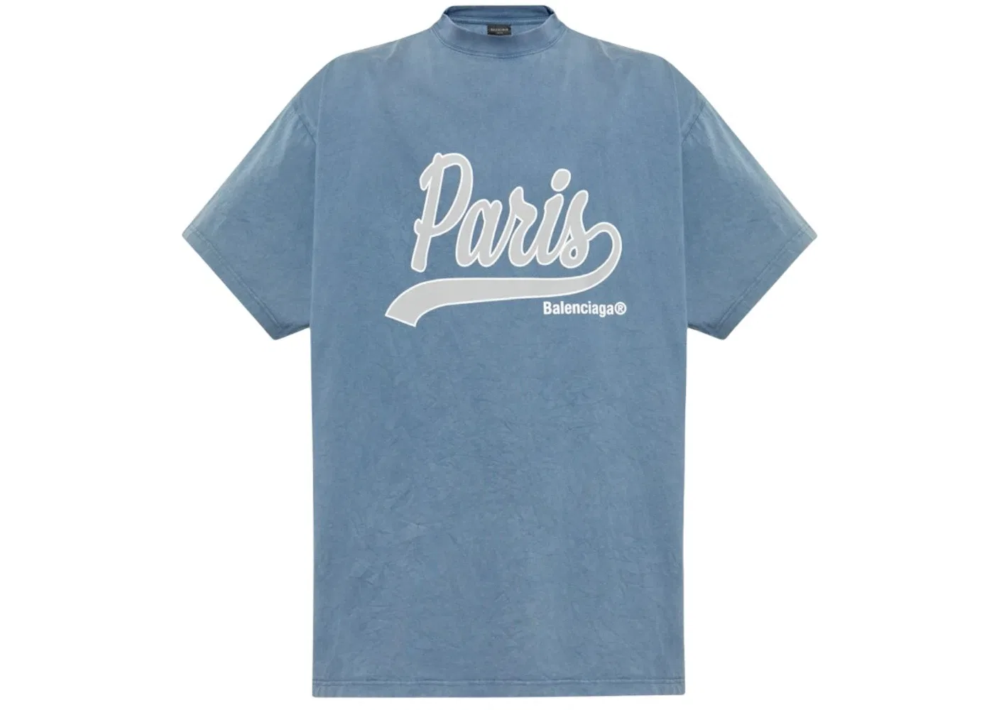 Мужская футболка с принтом Balenciaga Enjoy Paris Tee, Blue