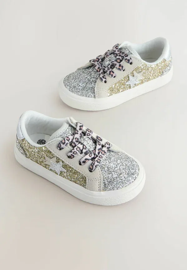 Ботинки хлопковые Regular fit - glitter star - baby shoes Next gold, золото — фото 2