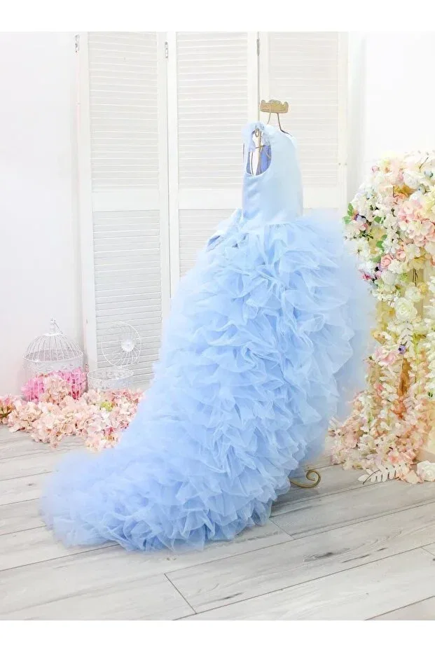Детское платье для девочек без рукавов Gnl Butik, Blue — фото 2