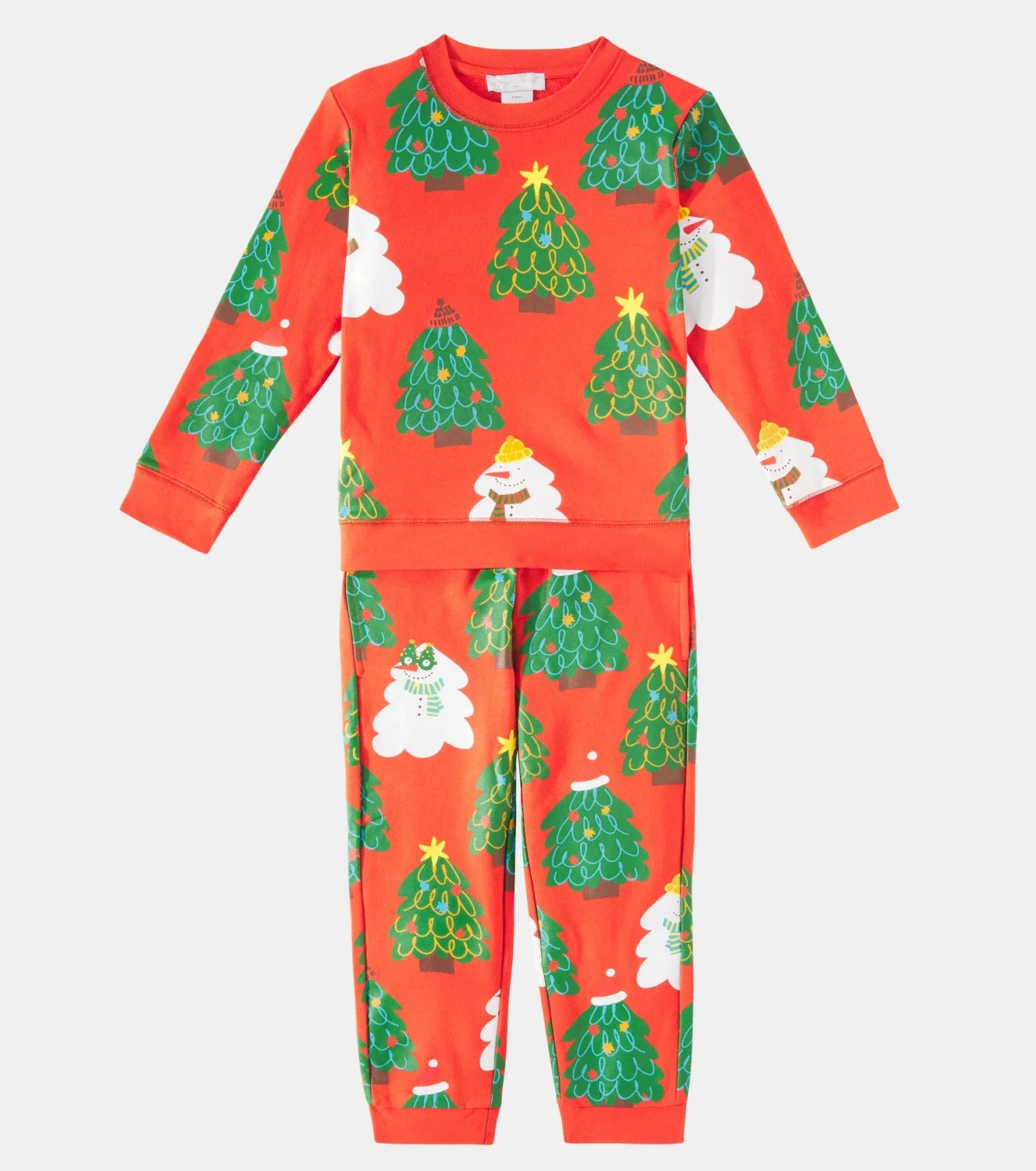 Комплект из свитшота и спортивных штанов с принтом Stella Mccartney Kids, красный — фото 2