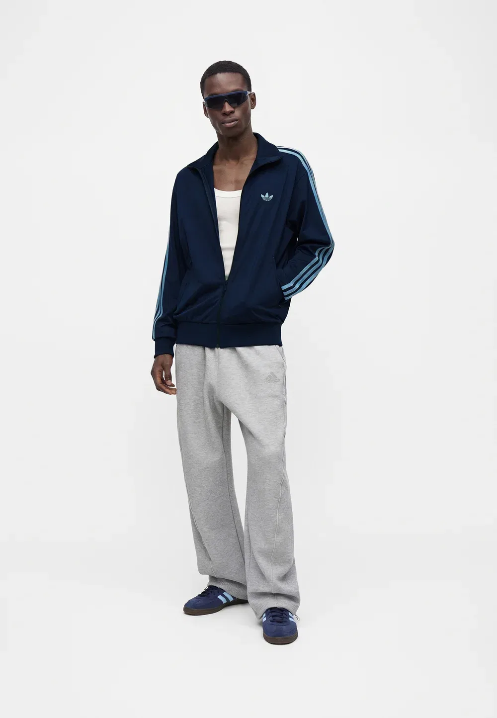 Firebird tt - тренировочная куртка Adidas Originals, Night Indigo/Clear Sky