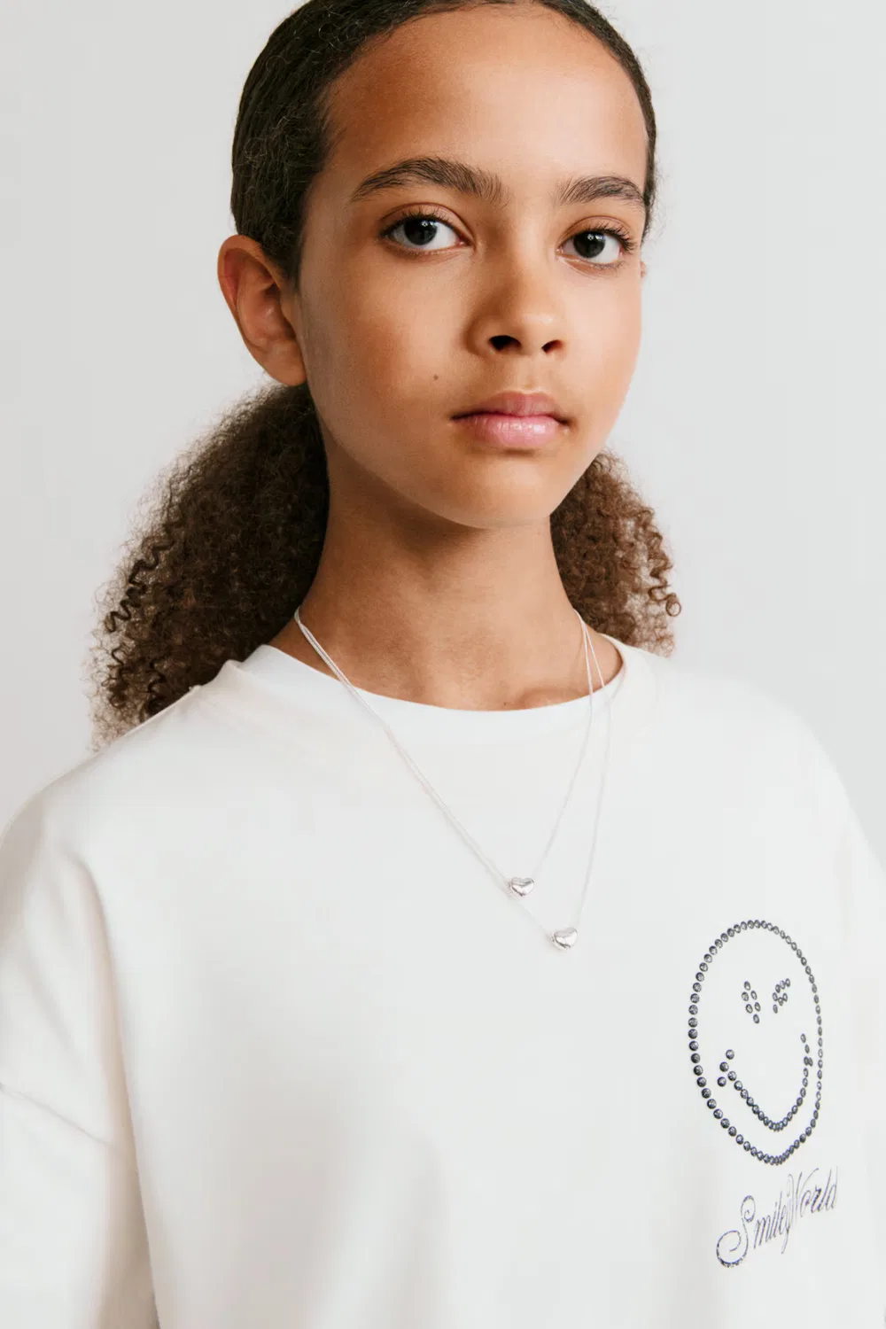 Хлопковая футболка с принтом H&M, Elfenbein/Smileyworld — фото 4