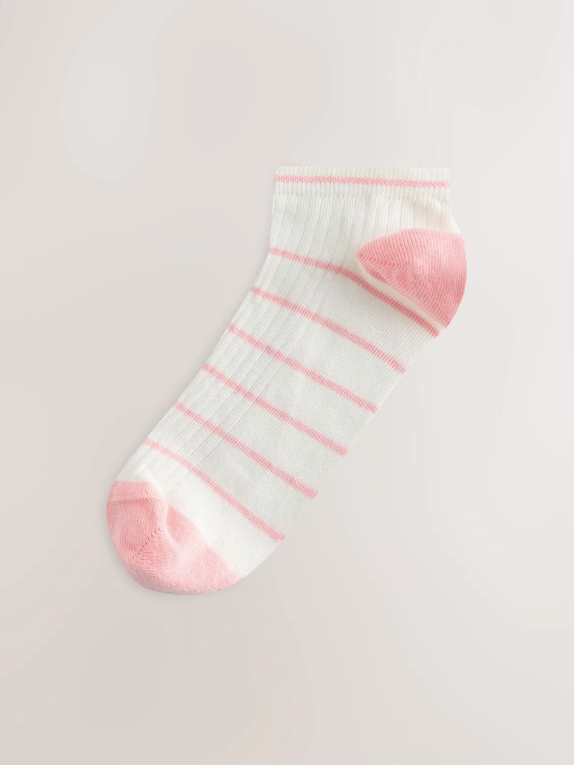 Носки спортивные, набор 4 пары, Stripe Ribbed Trainer Next, кремовый/мультиколор — фото 4
