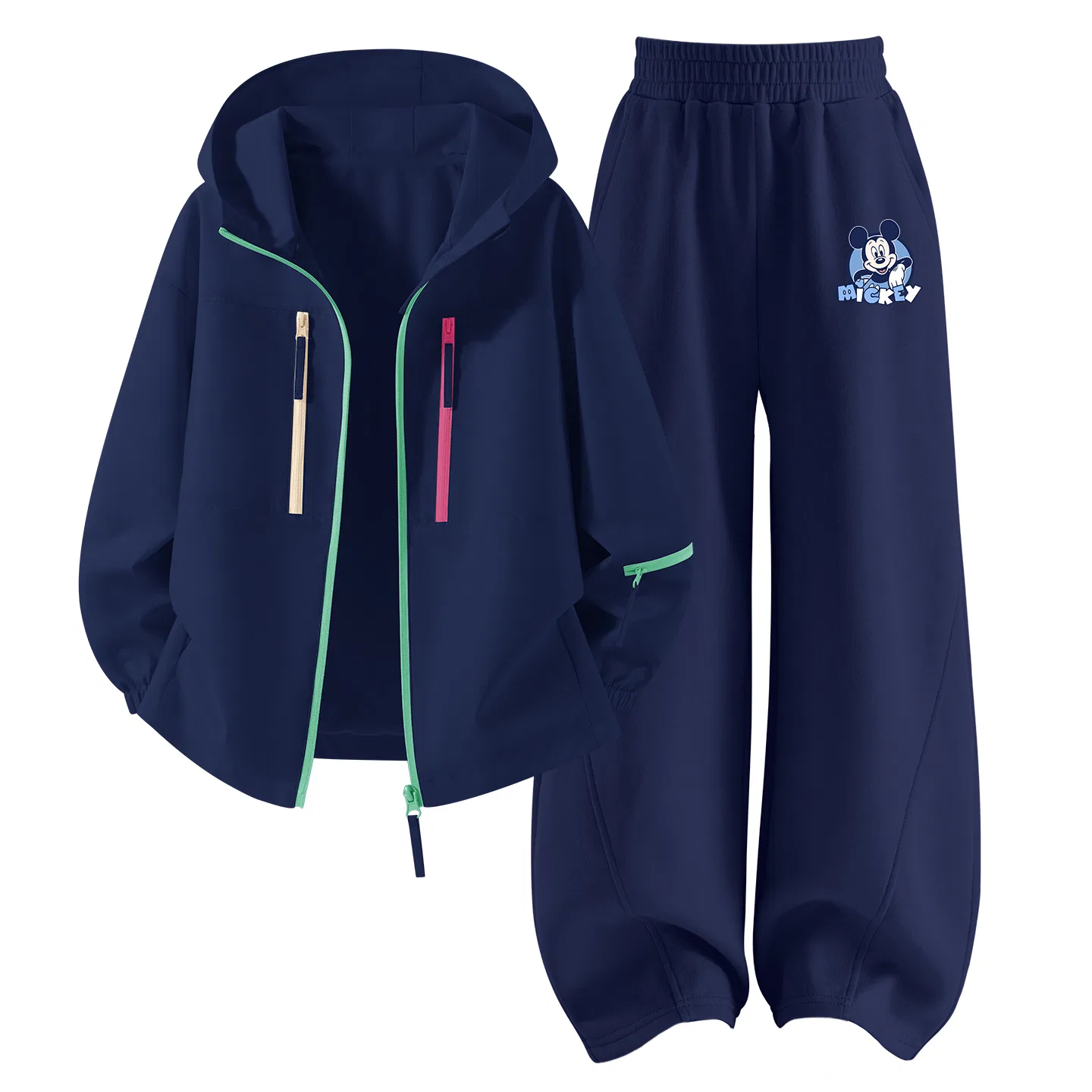 Детский спортивный комплект с капюшоном с принтом Disney, Navy Blue