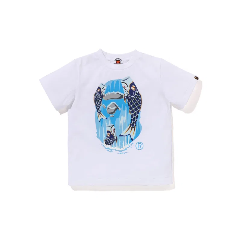 Детская футболка хлопковая A BATHING APE, Black BKX — фото 3