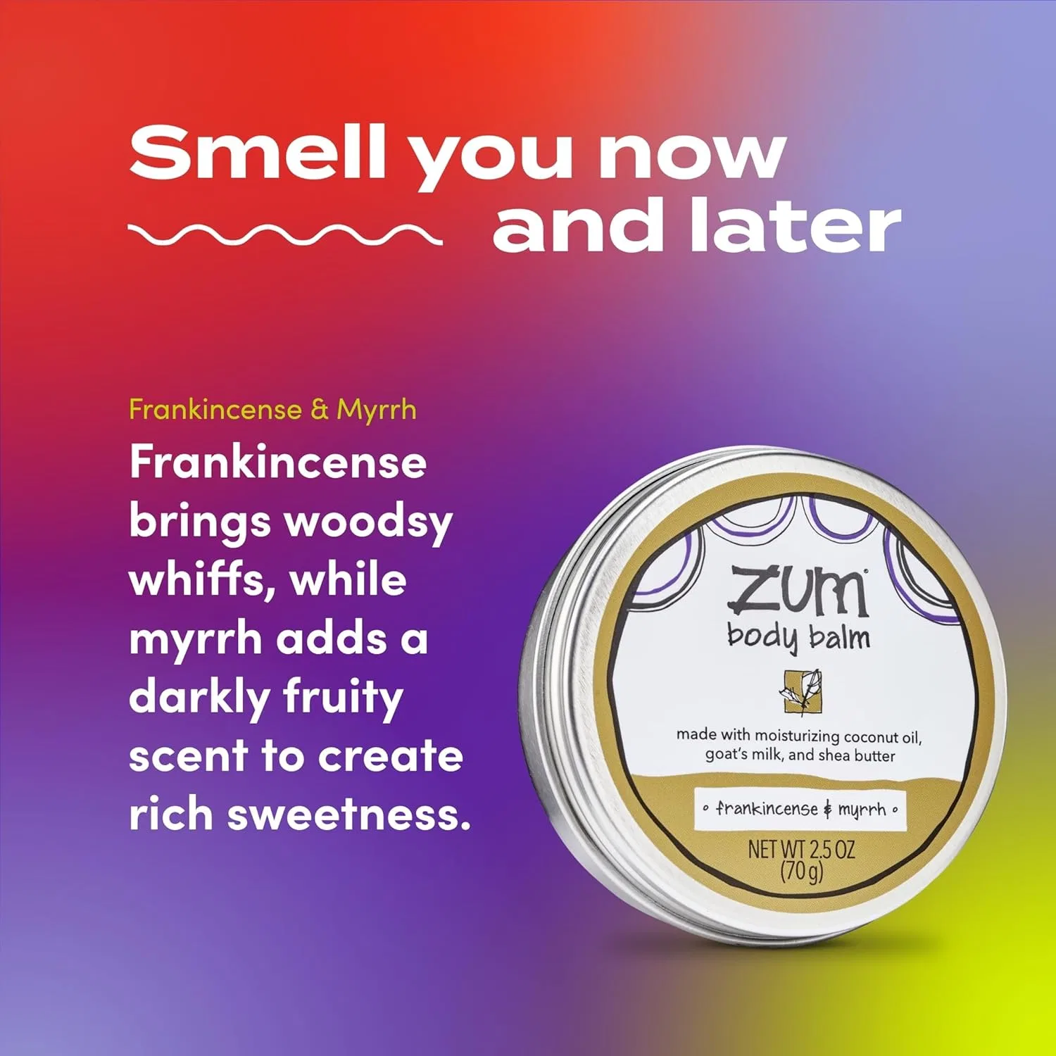 Крем для тела Frankincense and Myrrh, Zum, 74 мл — фото 3