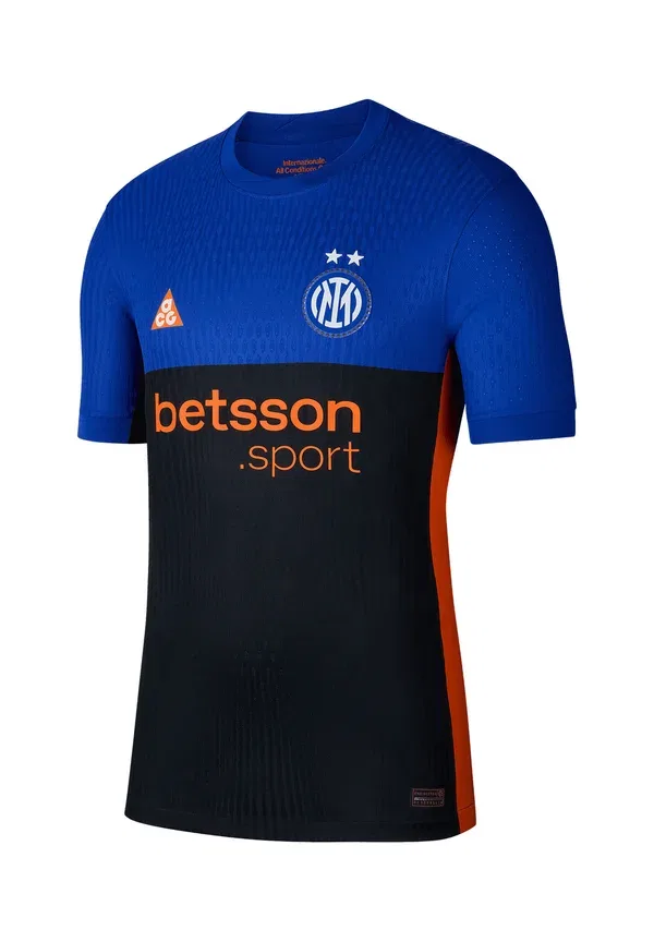 Футболка с принтом Club wear Nike Performance, blauschwarz, черный/синий — фото 4