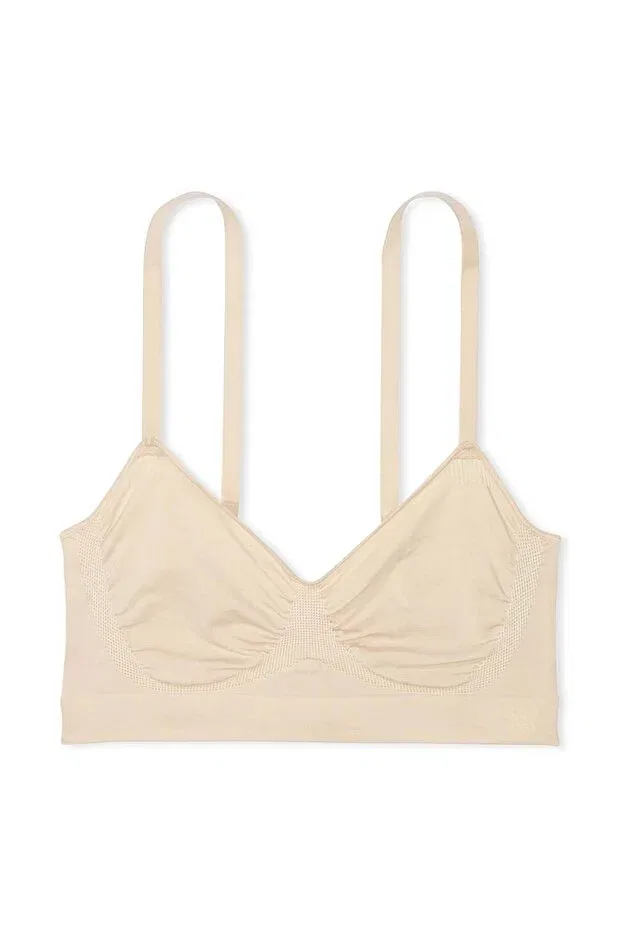 Женский бюстгальтер-бралетт бесшовный Victoria'S Secret, Marzipan — фото 4