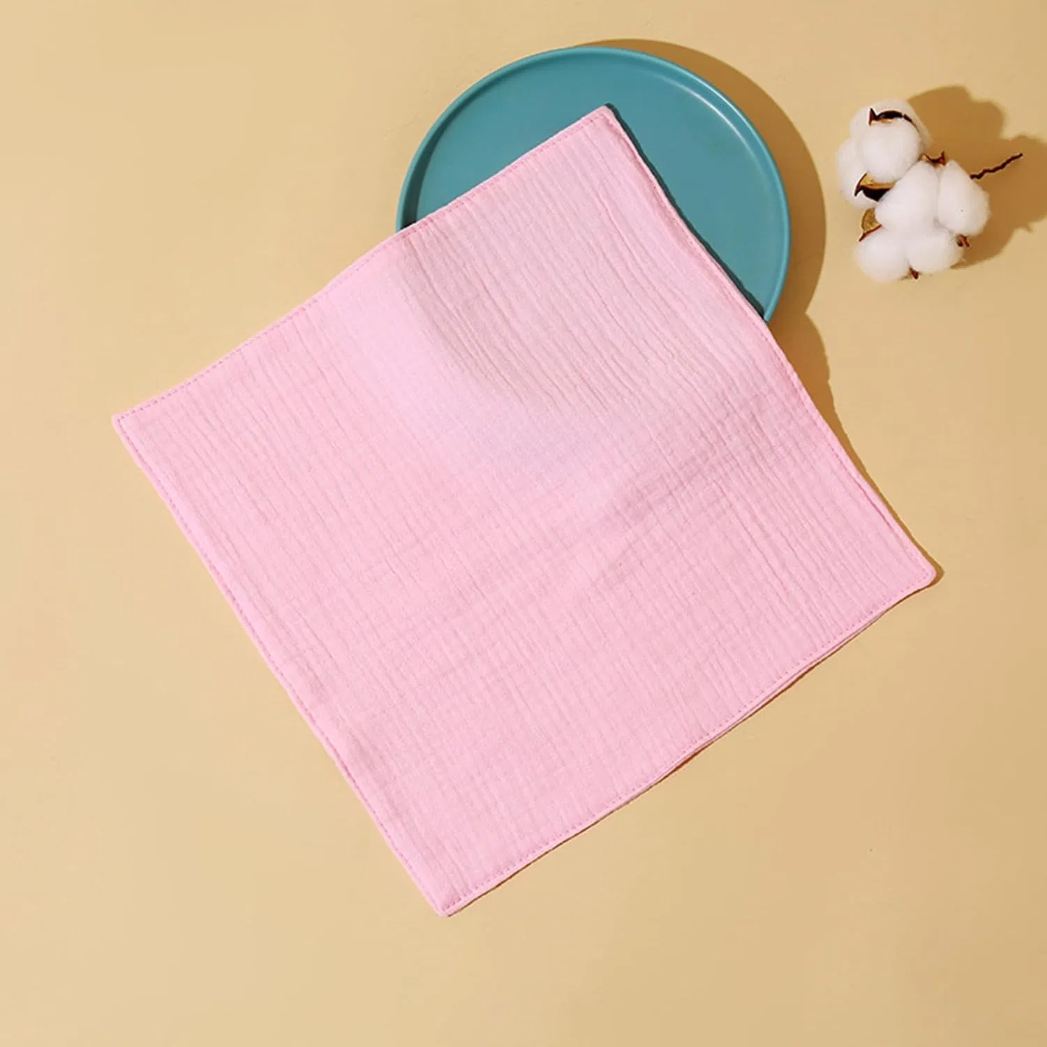 Детская мочалка для лица 4-слойная, Cotton, 25/30 см, Zeiwohndc — фото 4