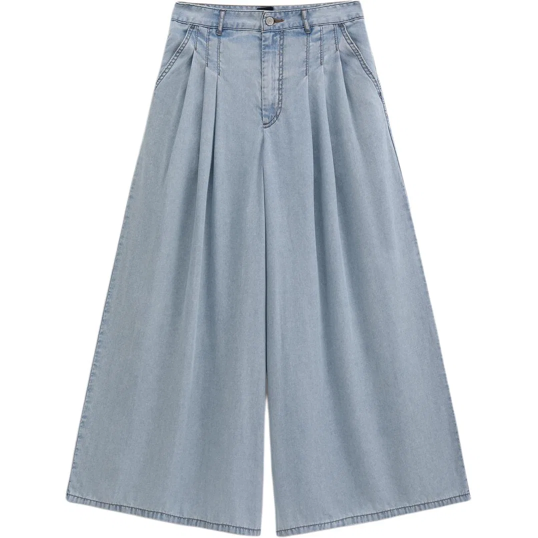 Женские джинсы с широкой штаниной Light Washed, GAP
