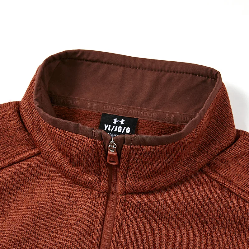 Детская куртка с воротником-стойкой, средней растяжимости, Caramel, Under Armour — фото 4