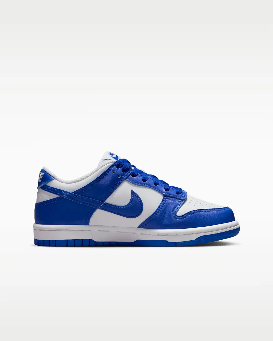 Кроссовки для детей постарше Nike Dunk Low, White/Hyper Royal/Hyper Royal — фото 3